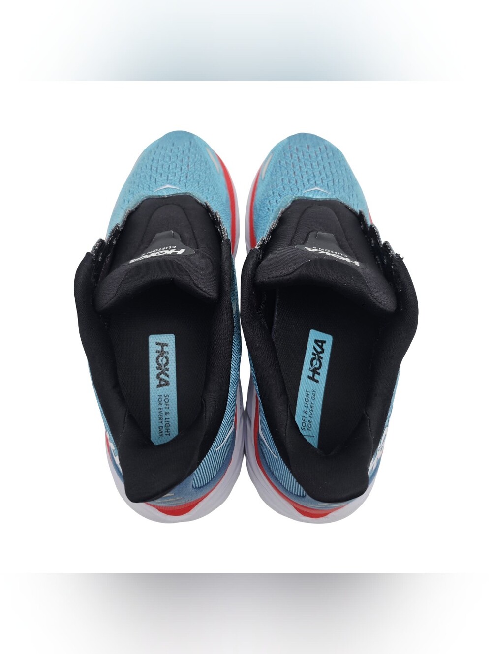 HOKA Men's Clifton 8 Sneakers Everyday Trainer Real Teal Aquarelle 10.5 Wide - Picture 8 of 11